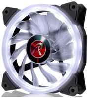 RAIJINTEK IRIS 12 WHITE 0R400039(Singel LED fan, 1pcs / pack),12025 LED PWM fan, O-type LED brings visible color& brightness, Anti-vibration rubber pads