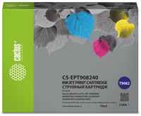 Картридж струйный Cactus CS-EPT908240 T9082 голубой (70мл) для Epson WorkForce WF-6090DW / WF-6590DWF Pro