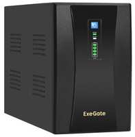 Exegate EX292613RUS ИБП ExeGate SpecialPro UNB-2200.LED.AVR.2SH.RJ.USB<2200VA / 1300W,LED, AVR,2*Schuko, RJ45 / 11, USB, металлический корпус, Black&g