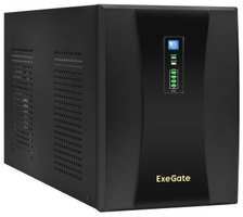 Exegate EX292615RUS ИБП ExeGate SpecialPro UNB-3000.LED.AVR.2SH.4C13.RJ.USB<3000VA / 1800W,LED, AVR,2*Schuko+4*C13,RJ45 / 11,USB, металлический корпус