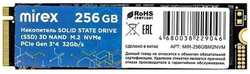 Твердотельный диск 256GB Mirex, M.2 2280, PCI-E 3x4, [R / W - 1800 / 1100 MB / s] TLC (13640-256GBM2NVM)