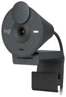 Веб-камера /  Logitech Brio 300 Full HD webcam - GRAPHITE - USB (960-001436)