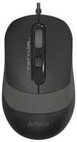 Мышь A4Tech Fstyler FM10S черный / серый оптическая (1600dpi) silent USB (4but) (FM10S USB GREY)