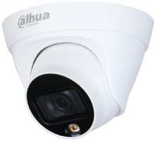 DAHUA Уличная купольная IP-видеокамера Full-color2Мп; 1 / 2.8” CMOS; объектив 2.8мм; чувствительность 0.005лк@F1.6 сжатие: H.265+, H.265, H.264+, H.264 (DH-IPC-HDW1239T1P-LED-0280B-S5)