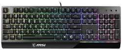 Gaming Keyboard MSI VIGOR GK30, Wired, Mechanical-like plunger switches. 6 zones RGB lighting with several lighting effects. Anti-ghosting Capability (S11-04RU236-CLA)