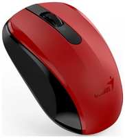 Genius Мышь беспроводная NX-8008S красный / черный,тихая (31030028401)