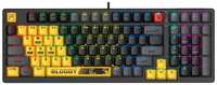 Клавиатура A4Tech Bloody S98 механическая желтый / серый USB for gamer LED (SPORTS LIME)