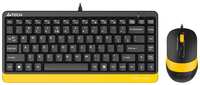 Клавиатура + мышь A4Tech Fstyler F1110 клав:черный / желтый мышь:черный / желтый USB Multimedia (F1110 BUMBLEBEE)