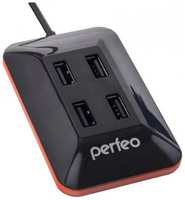 Концентратор USB 2.0 Perfeo PF-VI-H028 4 x USB 2.0 черный