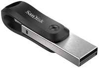 Флешка 128Gb SanDisk SDIX60N-128G-GN6NE USB 3.0 Lightning серебристый черный