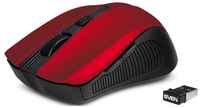 Беспроводная мышь SVEN RX-350W красная (5+1кл. 600-1400DPI, SoftTouch, блист)