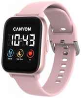 Canyon Smart watch, 1.4inches IPS full touch screen, with music player plastic body, IP68 waterproof, multi-sport mode, compatibility with iOS and android