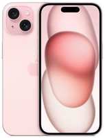 Смартфон Apple A3092 iPhone 15 256Gb розовый моноблок 3G 4G 2Sim 6.1 iOS 17 802.11 a / b / g / n / ac / ax NFC GPS (MV9Q3CH/A)