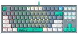 Клавиатура A4TECH Bloody S87 Energy, USB, серый зеленый [s87 usb energy ash]