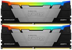 Оперативная память для компьютера 32Gb (2x16Gb) PC4-25600 3200MHz DDR4 DIMM CL16 Kingston Fury Renegade RGB KF432C16RB12AK2/32