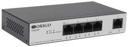Origo Unmanaged Switch 4x1000Base-T PoE, 1x1000Base-T, PoE Budget 60W, Long-range PoE up to 250m, metal case (OS2205P/60W/A1A)