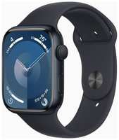 Смарт-часы Apple Watch Series 9 A2980 45мм OLED корп.темная ночь Sport Band рем.темная ночь разм.брасл.:M / L (MR9Q3LL / A) (MR9Q3LL/A)