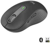 Мышь беспроводная Logitech Wireless Mouse Signature M650 L графитовый USB + Bluetooth