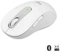 Мышь беспроводная Logitech Signature M650 L белый серый USB + Bluetooth 910-006238