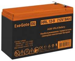 Exegate EX285659RUS Аккумуляторная батарея HRL 12-9 (12V 9Ah 1234W, клеммы F2)
