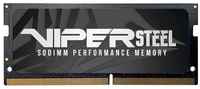 Оперативная память для ноутбука 8Gb (1x8Gb) PC4-25600 3200MHz DDR4 SO-DIMM CL22 Patriot Viper Steel PVS48G320C8S