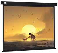 Экран Cactus 150x150см Wallscreen CS-PSW-150X150-BK 1:1 настенно-потолочный рулонный