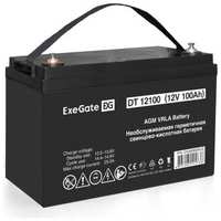 Аккумуляторная батарея ExeGate DT 12100 (12V 100Ah, под болт М6) (EX282985RUS)