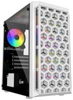 Корпус Powercase Mistral Micro T3W, Tempered Glass, Mesh, 2x 140mm + 1х 120mm 5-color fan, белый, mATX (CMIMTW-L3)