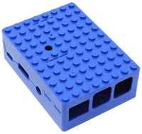 RA184 Корпус ACD ABS Plastic Building Block case for Pi 3 B (CBPIBLOX-BLU) (494354)