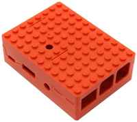 RA183 Корпус ACD Red ABS Plastic Building Block case for Raspberry Pi 3 B (CBPIBLOX-RED) (494309)