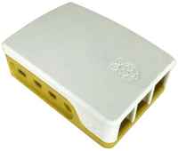 RA600 Корпус ACD White+Yellow ABS Case for Raspberry 4B