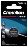 Camelion CR2025 BL-1 (CR2025-BP1, батарейка литиевая,3V) (1 шт. в уп-ке)