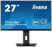 Монитор Iiyama 27 ProLite XUB2793HS-B5 черный IPS LED 16:9 HDMI M / M матовая HAS Piv 300cd 178гр / 178гр 1920x1080 75Hz FreeSync DP FHD 6.7кг