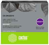 Картридж ленточный Cactus CS-DK22210 для Brother P-touch QL-500, QL-550, QL-700, QL-800