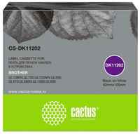 Картридж ленточный Cactus CS-DK11202 для Brother P-touch QL-500, QL-550, QL-700, QL-800