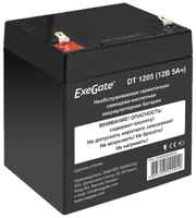 Exegate EX285964RUS Аккумуляторная батарея DT 1205 (12V 5Ah, клеммы F1) (DT 1205 (EX285964RUS))