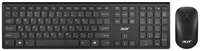Клавиатура + мышь Acer OKR030 клав:черный мышь:черный USB беспроводная slim (-)