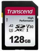 Флеш-накопитель Transcend Карта памяти Transcend 128GB SD Card UHS-I U3 A2 (TS128GSDC330S)