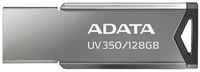 Флешка 128Gb A-Data UV350 USB 3.1 серый черный AUV350-128G-RBK