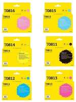 IC-ET0817 Комплект картриджей T2 для Epson T0817: черный, голубой, пурпурный, желтый, голубой, пурпурный