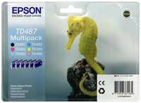 IC-ET0487 Комплект картриджей T2 для Epson T0487: черный, голубой, пурпурный, желтый, голубой, пурпурный