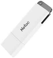 Флеш Диск Netac U185 64Gb, USB2.0, с колпачком, пластиковая белая