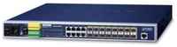 PLANET 16-Port 100 / 1000Base-X SFP + 8-Port 10 / 100 / 1000Base-T L2 / L4 Managed Metro Ethernet Switch (AC+2 DC, DIDO) (MGSW-24160F)