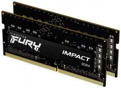 Оперативная память для ноутбука 64Gb (2x32Gb) PC4-25600 3200MHz DDR4 SO-DIMM CL20 Kingston FURY Impact (KF432S20IBK2/64)