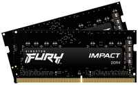 Оперативная память для ноутбука 64Gb (2x32Gb) PC4-21300 2666MHz DDR4 SO-DIMM CL16 Kingston Fury Impact KF426S16IBK2/64
