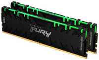 Оперативная память для компьютера 16Gb (2x8Gb) PC4-32000 4000MHz DDR4 DIMM CL19 Kingston Fury Renegade RGB KF440C19RBAK2/16