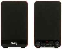 Dialog Jazz AJ-13 BROWN - акустические колонки 2.0, 2*15W RMS, Bluetooth, FM, USB+microSD reader
