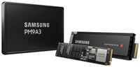 Samsung Enterprise SSD, 2.5(SFF/U.2), PM9A3, 960GB, NVMe/PCIE Gen4 x4, R6500/W1500Mb/s, IOPS(R4K) 580K/70K, MTBF 2M, 1 DWPD, OEM, 5 years, ( analog M