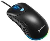 Игровая мышь Sharkoon Light2 200 (PixArt PMW 3389, 6 кнопок, 16000 dpi, USB, RGB подсветка)