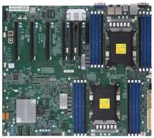 Supermicro MBD-X11DPG-QT-B Socket P LGA-3647,Intel® C621, DDR4 SDRAM,7 PCI-E slots, SAS 3.0/SATA 3.0/NVMe hot-swap HDD/SSD support, Dual LAN with Intel® X550 10G